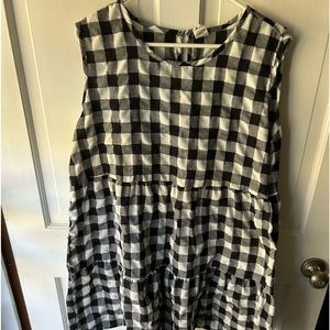 This & That black Buffalo plaid dress size XL.